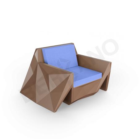 Кресло Quaro с подушками Brown, Navy