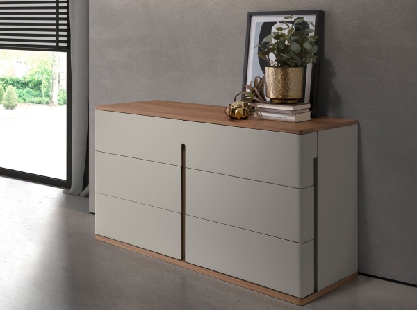 Комод  7168/MC2320DR из серого лака и орехового дерева от интернет-магазина IDODOM.RU