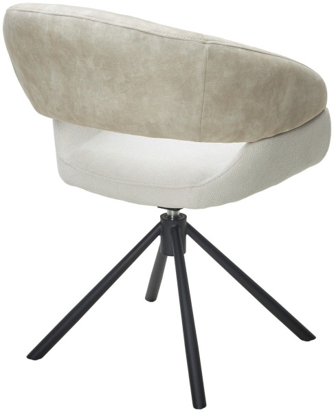 Стул Lotus ткань комби бежевый, поворотно-возвратный механизм 360 градусов от интернет-магазина IDODOM.RU