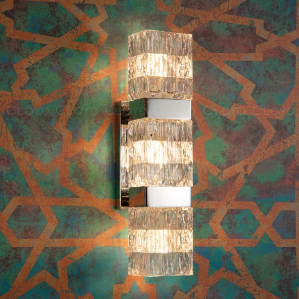 Бра Cloyd CORUND-A W3 / выс. 42 см - хром (арт.20273) от интернет-магазина IDODOM.RU