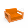 Кресло Quarter lounge с подушками Orange, Orange