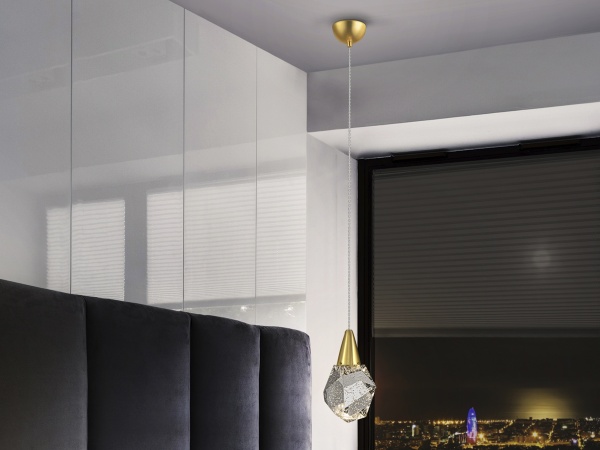 Подвесной светильник Aquaria 1L матовый золотой от интернет-магазина IDODOM.RU