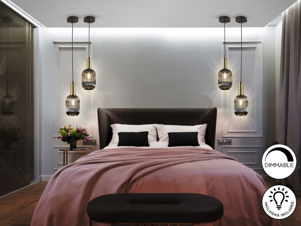 Подвесной светильник Norma 1L дымчатый от интернет-магазина IDODOM.RU