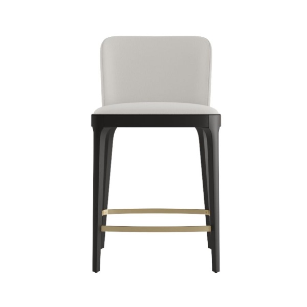 Стул полубарный Magda, массив бук, рогожка белый от интернет-магазина IDODOM.RU