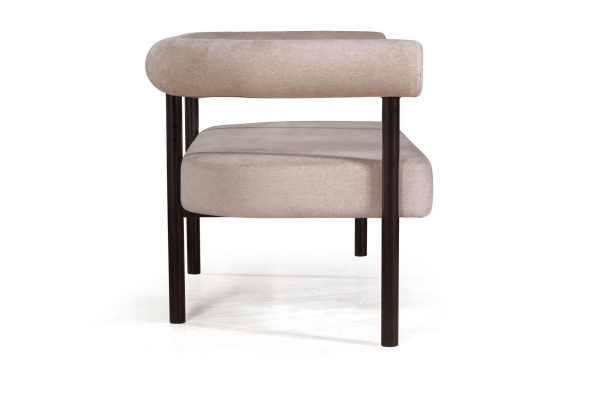 Диван Biggi, шенил Puffy beige / опоры черные от интернет-магазина IDODOM.RU