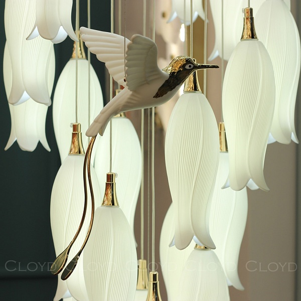 Люстра Cloyd ARGANA C60 / выс. 293 см - керамика - E14 - белый (арт.11240) от интернет-магазина IDODOM.RU