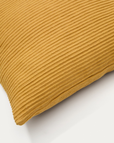 Чехол на подушку Minec горчичный 100% лен 45 x 45 см от интернет-магазина IDODOM.RU