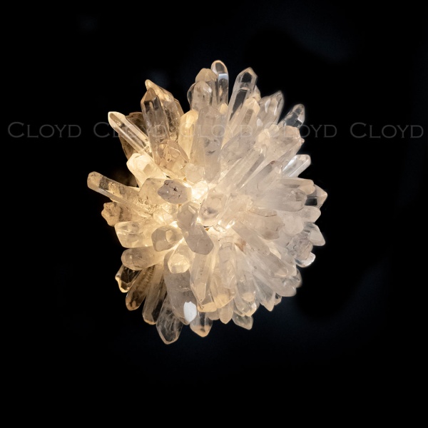 Бра Cloyd EDEL-C W1 / выс. 20 см - кварц - латунь (арт.20811) от интернет-магазина IDODOM.RU