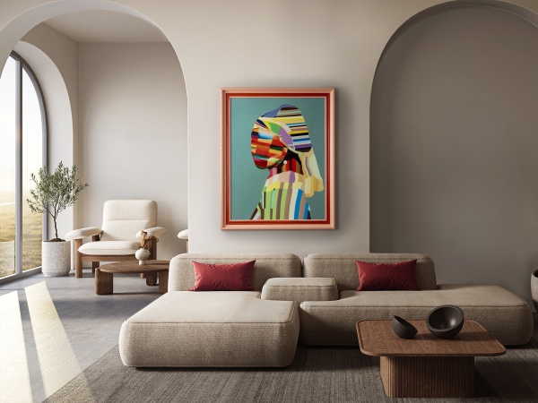 Joven con perla POP Картина 84X104 от интернет-магазина IDODOM.RU