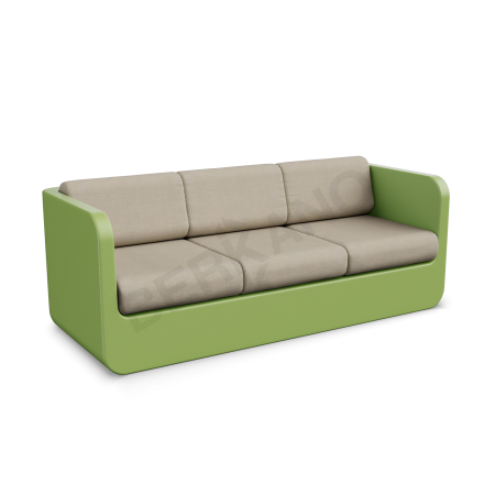 Диван Grace с подушками Spring Green, Bone Brown