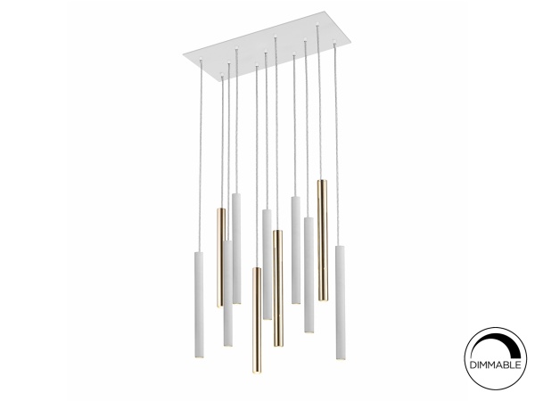 Подвесной светильник Varas 11L белый/золотой от интернет-магазина IDODOM.RU