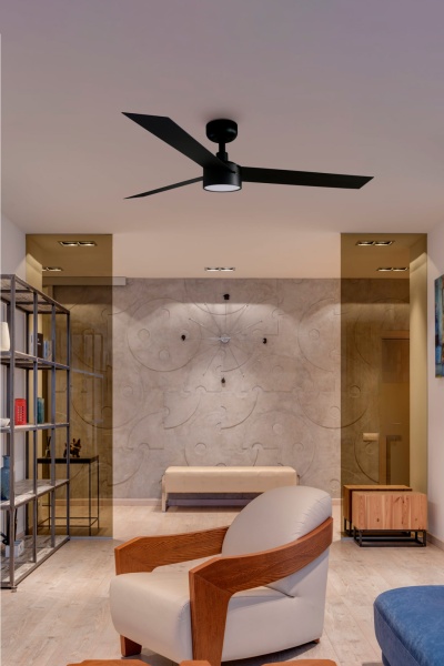 Вентилятор CRUISER L Ш1320mm черный 3 PALAS 18W LED CCT DIM от интернет-магазина IDODOM.RU