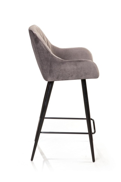 Стул полубарный Robert, бархат светло-серый 26 от интернет-магазина IDODOM.RU