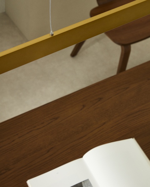 Подвесной светильник Boadella из алюминия с золотой отделкой от интернет-магазина IDODOM.RU