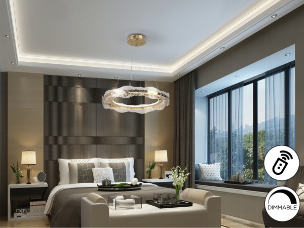 Люстра Lira Ø60 золотая DIM от интернет-магазина IDODOM.RU