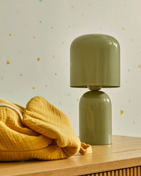 Настольная лампа Monze из светло-зеленого металла от интернет-магазина IDODOM.RU