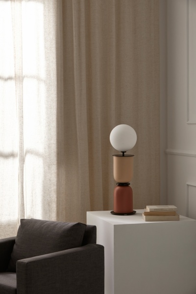 Настольная лампа Copo черный металл / плафон 1214/200 опал от интернет-магазина IDODOM.RU