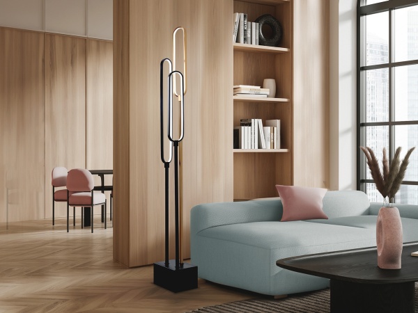 Colette Торшер 3L черный/розовое золото от интернет-магазина IDODOM.RU