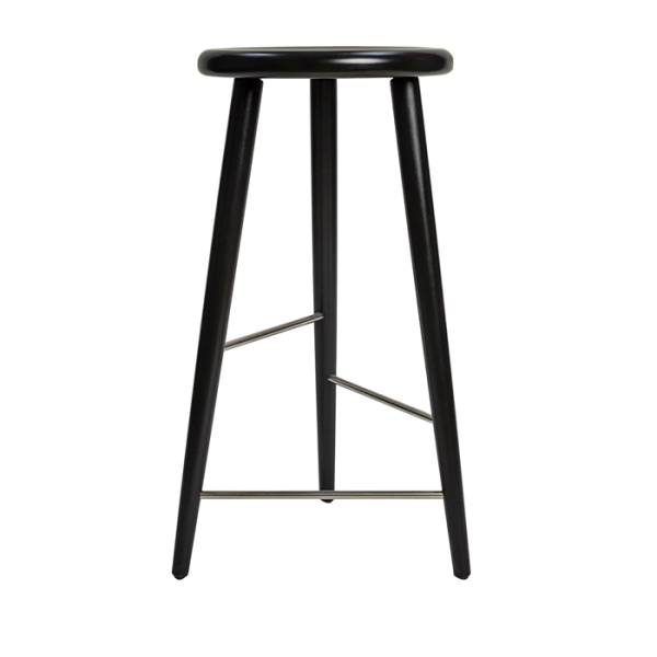 Стул полубарный BJORN, бук натуральный (эмаль черная) от интернет-магазина IDODOM.RU