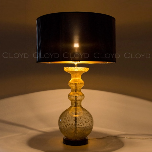 Настольная лампа Cloyd TAMPLIERA T1 / выс. 72 см - латунь - янтарн. стекло (арт.30126) от интернет-магазина IDODOM.RU