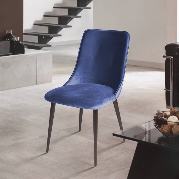 Стул Joe, бархат синий 29 от интернет-магазина IDODOM.RU