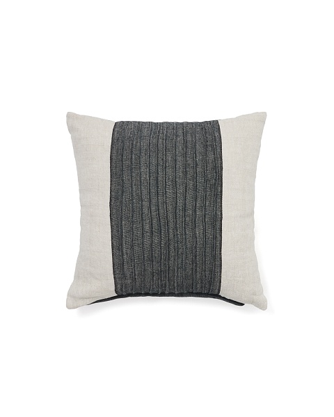 Чехол на подушку Zoren зеленый плиссированный из 100% льна 50 x 50 см от интернет-магазина IDODOM.RU