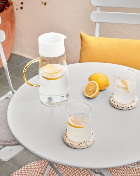 Подушка Stick круглая бежевая от интернет-магазина IDODOM.RU