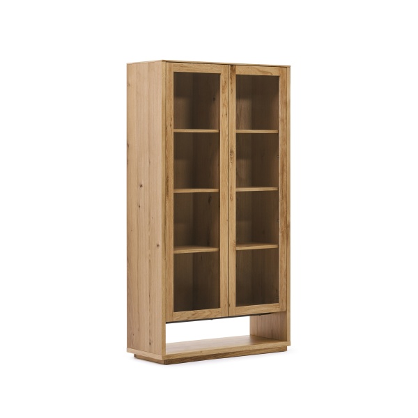 Alguema Витрина из дубового шпона с натуральной отделкой 100 x 185 см от интернет-магазина IDODOM.RU