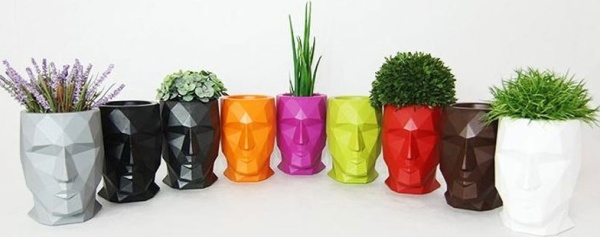 Кашпо Adan Nano матовое красное от интернет-магазина IDODOM.RU