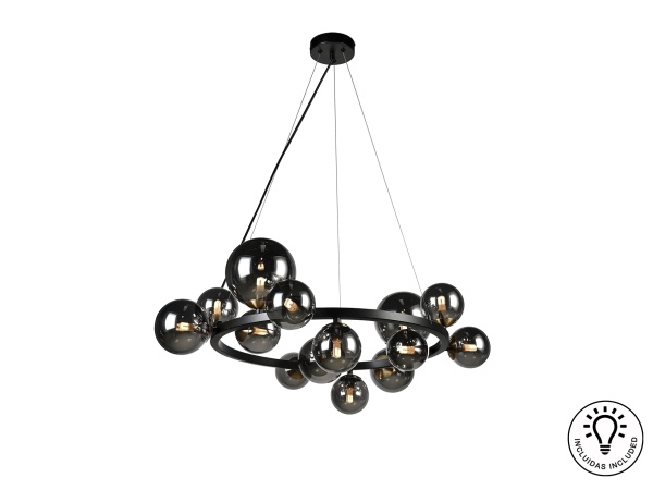 Люстра Astros 14L черная от интернет-магазина IDODOM.RU