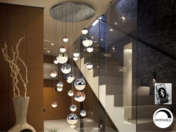 Подвесной светильник Sphere LED 27L Ø80 DIM BLUETOOTH CCT цветной от интернет-магазина IDODOM.RU