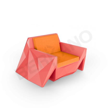 Кресло Quaro с подушками Chili Red, Orange