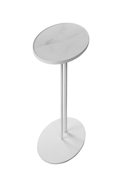 Журнальный столик Stone овальный 015, белый (арт. 015 А015.2 D01) от интернет-магазина IDODOM.RU