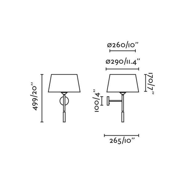 Настенный светильник Windsor черный/серый с ридером 1xE27 от интернет-магазина IDODOM.RU