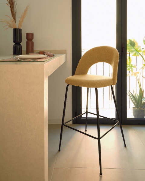 Полубарный стул Mahalia горчично-желтый от интернет-магазина IDODOM.RU