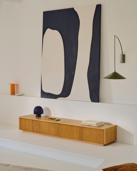 Настольная лампа из синего стекла Reig от интернет-магазина IDODOM.RU