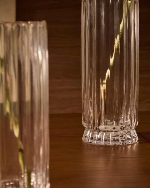 Ваза Neblan прозрачная стеклянная 25,5 см от интернет-магазина IDODOM.RU