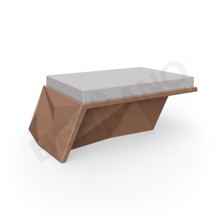Угловой модуль Quaro с подушками Brown, Gray