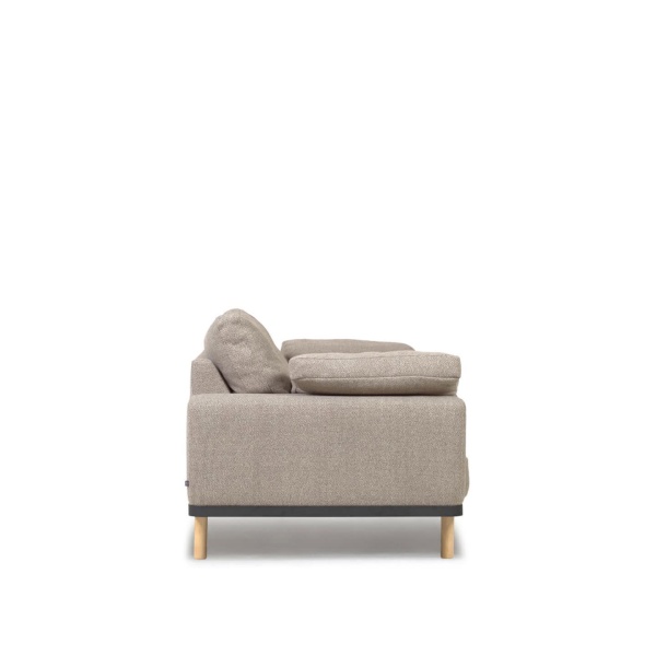 Диван 3-х местный Noa с подушками бежевый с натуральными ножками от интернет-магазина IDODOM.RU