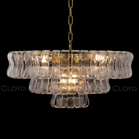 Люстра Cloyd NAMASTE C9 / Ø60 см - латунь - прозрачн.стекло (арт.11686) от интернет-магазина IDODOM.RU