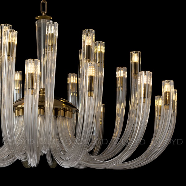 Люстра Cloyd AEDA C32 / Ø90 см - золото (арт.11663) от интернет-магазина IDODOM.RU