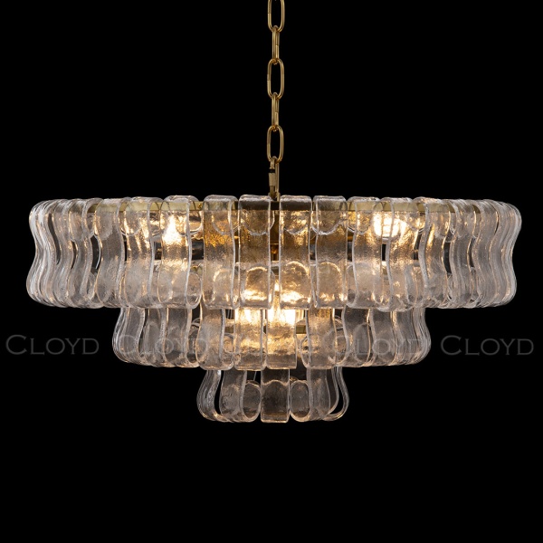 Люстра Cloyd NAMASTE C9 / Ø60 см - латунь - прозрачн.стекло (арт.11686) от интернет-магазина IDODOM.RU