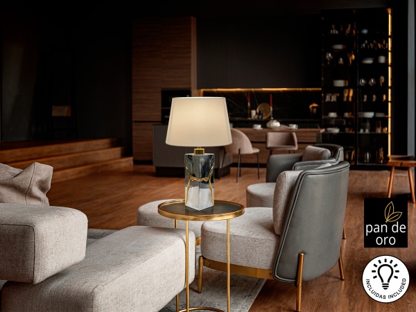 Ocean Настольная лампа 1L хром-золотой от интернет-магазина IDODOM.RU