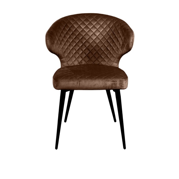 Стул Richard ромб, бархат коричневый 12 от интернет-магазина IDODOM.RU