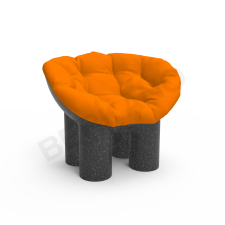 Кресло SLON Kids Black Granite, Orange