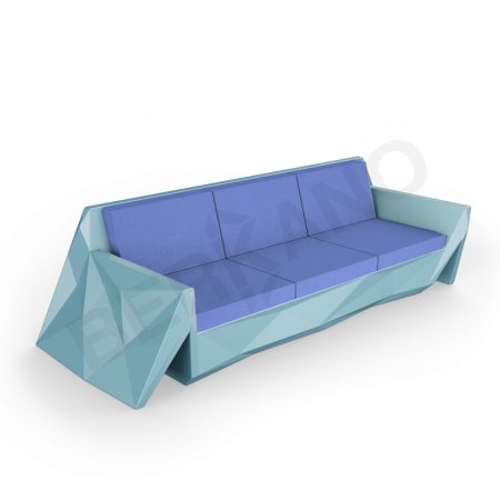 Диван Quaro с подушками Blue Pine, Navy