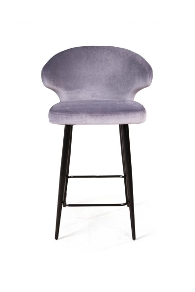 Стул полубарный Richard, бархат светло-серый 26 от интернет-магазина IDODOM.RU