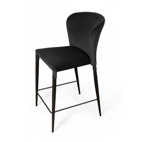 Стул полубарный Albert, бархат антрацит 14/опора конус от интернет-магазина IDODOM.RU