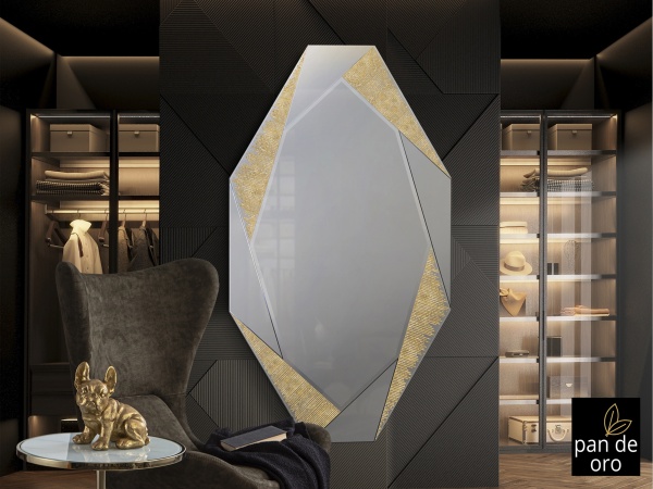 Зеркало Laverna большое золотое от интернет-магазина IDODOM.RU