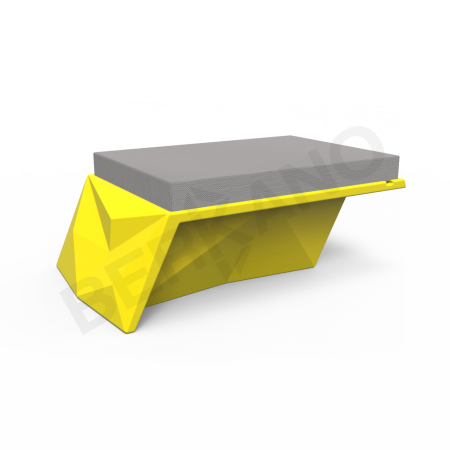 Угловой модуль Quaro с подушками Yellow, Graphite